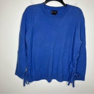 C by Bloomingdale’s cashmere sweater periwinkle blue size medium